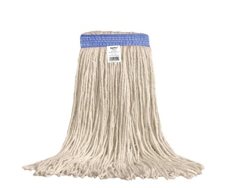 24 oz Cotton Wet Mop with Blue Narrow Band